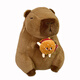 Disney Kapibala Capybara Backpack Doll Cute Doll Girls Schoolbag Backpack Large Capacity Plush versatile Kapibala Orange Style