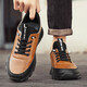 Chaussures masculines de grande taille de grande taille en cuir extérieur en cuir de sport non glissé