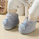 Lamicqi baby toddler shoes 0-1 year old newborn boys and girls in autumn and winter plus velvet thickened warm cotton shoes soft sole shoes bear yellow 11.5 cm inside length (suitable for 0-5 months)
