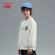 newbalance nb children's clothing 25 years spring new products for men, women and children versatile casual long-sleeved round neck pullover sweatshirt 7ZF12043 7ZF12043-BK black 140 cm
