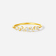 Saturday Fortune 5G pure gold diamond ring for women, sparkling gold and diamond ring as a gift for girlfriend T size 14-1.33g