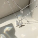 Chow Tai Fook PT950 platinum butterfly necklace light luxury niche clavicle chain new 520 Valentine's Day gift Valentine's Day gift Valentine's Day gift