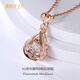 BOGLIA Necklace for Women Water Drop Smart Diamond 18K Gold Design Pendant Valentine's Day Birthday Gift for Wife 18K Gold Smart Diamond Necklace Brand Gift Box