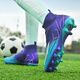 Football shoes for men and women with long nails ag high-top adult professional children student training special medium and large children's large size shoes purple long nails 40