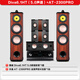 HiVi Diva 6.1HT home theater 5.1 channel home theater home dual 8-inch speaker audio KTV package package four (5.0 channel) + AT2300PRO amplifier