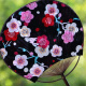 [9755 People Recolect] Fan de ronda Fan Fan Bamboo Summer Cotton Linen Cloth Classical Palm Fan China Handmade Palace Buddhist como Destino [Color aleatorio]