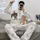 韦戒睡衣男生少年感男2025年春秋季新款长袖动漫男士大码青少年可外穿 【9923】 L 3L 【建议165-195斤】