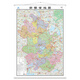 Upgraded and thickened version of Anhui Province map 1.1m*0.8m high-definition full-color wall map including administrative areas, terrain, transportation attractions, etc. Double-sided coating is waterproof and dustproof
