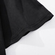 T-shirts Charles Peach Heart pour hommes et femmes, petit monstre imprimé en coton pur couple de base de base de base courte, noir m