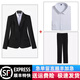Gu Tiqi professional suit suit female hotel manager work clothes spring and autumn professional wear women's suit formal women's suit jacket black suit + pants + shirt XL