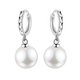 Guanpu Pavilion Fat Donglai's same style pt950 platinum pearl earrings PT950 natural and feminine platinum earrings, earrings, earrings, platinum pearl printed earrings (pearls 9-10mm) partial