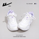 Huili women's shoes breathable sports shoes for women's soft sole light shoes casual running shoes 3022 white/purple 39
