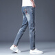 Gozan Luxus High-End Jeans-Print-Spring und Sommer neuer Stil Slim Feet Casual Vielseitige Hose Herrenmarke Tianhu Blue 6630 28 (2 Fuß 1)
