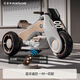 Maidomi children's electric motorcycle tricycle dual drive with remote control early education music male and female baby toy car gift retro brown large remote control/enlarged battery/dual drive