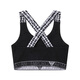 阿玛尼（ARMANI）EA 新品 女士Underwear无袖运动内衣背心女装 164815 4R242 15910 黑色LOGO底围拼黑白格纹 L