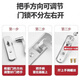 Clcey Türschloss Badezimmer Edelstahl Griff Schloss Schlüsselnloser universeller Toiletten Badezimmertür Schloss Aluminiumlegierung Türgriff 9898 Lichtbogen 110 Löcher mit Schlosszunge Note