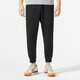 Adidas official website official pants men 2025 spring new men's pants sweatpants breathable casual pants knitted trousers IQ1381/black L