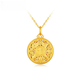 Kuang Yi Shuibei gold eight treasure compass pendant 999 pure gold transfer bead necklace baby male and female couple model eight treasure compass pendant gold 0.7 grams (free silver