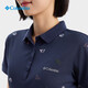 Columbia2024春夏哥伦比亚户外女UPF50防紫外线快干透气POLO短袖AR2108 679 S :155/80A