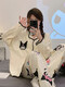 蕉内（Bananain）睡衣女士春秋款长袖网红风家居服全棉秋冬季开衫月子两件套装 【开衫套装】9207 XL 【建议105-120斤】