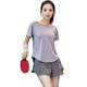 Woodpecker (TUCANO) sports suit for women summer fitness suit loose short-sleeved quick-drying morning jogging suit for gym yoga shorts suit pink two-piece set (white pants) M