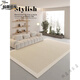 Clcey Tianjin Cui Huangkou Wohnzimmer Teppich Leicht Luxus High-End-Sinn kostenlos Waschmittel verdickte neue Schlafzimmerbodenmattenflocken Sofa Gummi-Gummi-Tianjin ZJ691 240 cm400cm [neues Upgrade von Crystal Fleece]