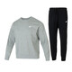 耐克（NIKE）运动套装男装 25夏季新款灰色时尚圆领卫衣套头衫束脚长裤 两件套 FN3889/063+FN3802/010 S/165【建议体重90/110斤】