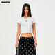 
SMFK cross classic wide-leg jeans retro loose casual and versatile Xu Jingyun same style PD005BJ/BG/LG/CW Black Garden XS