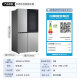 Refrigerador de ventana de la ventana de doble puerta LG6555 [suplemento nacional 15%] que hace el hielo completamente automático de hielo refrigerado por aire sin aire y la conversión de frecuencia de ahorro de ahorro de energía Silver S653MPY33D