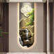 
Raft core perpetual calendar electronic display screen welcomes pine living room 2024 wall clock digital display intelligent clock entrance decoration 15122 (Shanshui Fulu-B) 50*150cm regular painting without lamp model [digital display + power bank model]