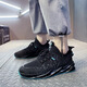 2025 new casual shoes men's breathable thin shoes men's trendy mesh shoes sports shoes running shoes blade shoes black and blue 40