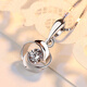 Guanpuge Fat Donglai same style pt950 platinum necklace with pendant PT950 necklace girlfriend gift platinum necklace versatile beads rose platinum pendant + (flower chain)