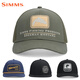 Simms Luye Pêche Chapeau de mer Bass de mer Fluée Chapeau de poisson Trout Hat de terrain Hat de terrain chauffeur