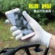 Handschuhe für Herbst- und Winter im Freien im Freien, atmungsaktives Fahren, Radfahren, fingertem Fingerhandschuhe, alle Fingergrau [4 Doppelpackung].