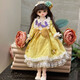 
Diborui children's doll 30 cm 6 minutes dressed in princess doll clothes children's toys girls birthday gifts A complete set of dolls (glasses) bags Brown tea