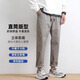 Romon Thin Casual Hosen Herrenhosen losen gerade 2025 neue Eis Silkhose Neun-Punkte-Hosen Sommer Herrenreine Baumwollhosen 9904 Leichte Khaki reguläre Größe M geeignet für 110-130jin [Jin gleich 0,5 kg]
