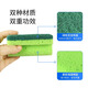 Sunuo dishwashing sponge cleaning scouring pad double-sided thickened kitchen rag easy to clean household pot washing and dishwashing artifact Jieli sand 6+magic bean 6-groove type