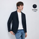 Navigare Italian small sailing men's suit 25 spring new casual commuter single western flat collar suit men's blazer navy blue M
