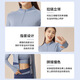 Fluniyo yoga wear women's sports suit women's five-piece color matching fitness suit running breathable quick-drying Pilates shock-proof clothing and pants gray lake blue five-piece set M recommended weight 95-105 Jin Jin equals 0.5 kg