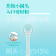 Huibaishi small round head toothbrush for adults, delicate and white teeth, small head, imported from Japan, medium hair 1 piece, random color