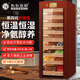 Bulldog cigar cabinet, constant temperature and humidity control, cedar wood compressor, cigar humidifier, red wine cabinet, dual-purpose ammonia removal, WiFi energy-saving, frequency conversion fingerprint lock, large capacity VC528, fourth generation VC528, coffee color, height 1.79 meters, key lock 528L