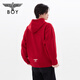 BOY LONDON冬男女同款毛衣圣诞新年红弹力套头针织衫N60018 红色 XS