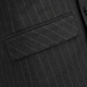 JIARMAY double-breasted autumn and winter new woolen suit business middle-aged men's suit formal wear professional wedding suit gray stripe 175/48 L