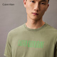 Calvin Kleinjeans 25 Frühlings- und Sommer Neue Herren-Casual Trend CK Briefe Drucken reine Farbe reines Baumwoll kurzärmelige T-Shirt 4RB854G