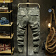 
Woodpecker (TUCANO) spring, autumn and winter work clothes casual pants for men loose feet camouflage outdoor versatile multi-bag fashion tied jeans for men Camouflage green 692A thick style 28
