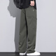 
Woodpecker casual pants for men summer American trendy wide-leg work pants for men loose straight-leg casual men's pants 9856 military green + 9856 khaki M