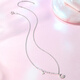 Saturday Fortune PT950 platinum necklace female star moon pendant B0612679 about 3.58g 40+5cm birthday gift