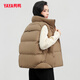 Ducky winter short stand collar down vest thickened loose warm casual fashion jacket vest for women