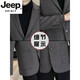 Jeep Spirit [Goosevelt Bottom] Wolle doppelseitiger Tweedanzug Herrenwolljacke neuer Herbst und Winter Nassanzug Neues Produkt Marine Blau [B Style] Woll M 170 [105-120jin [Jin ist gleich 0,5 kg]]