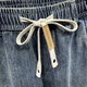 Elastische Taille Stretch Dehnung neun Punkte Jeans Herren Harem Hosen Lose Stretch-Krawattenhose Herren 2025 Sommer dünner Stil hellblau 36